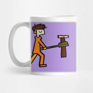 Silly Brothers With Ax Sticks Mug